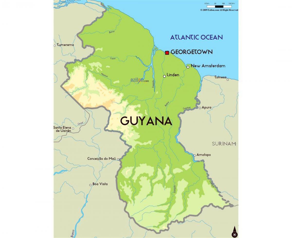 kart Гайаны