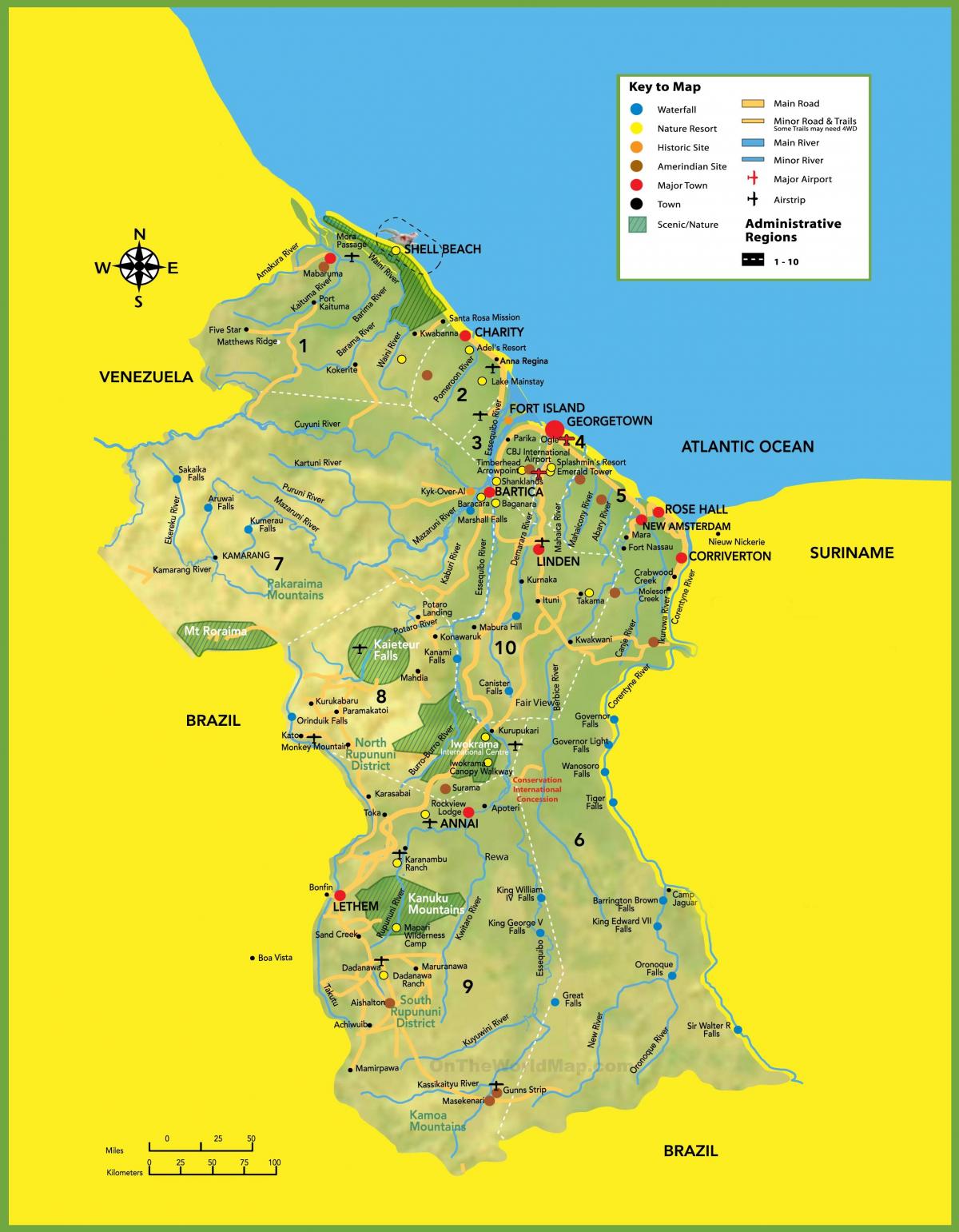 kart şəkil Guyana