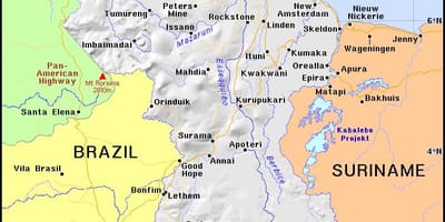 Ölkəmizin xəritəsi Guyana 