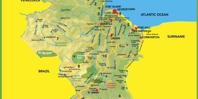 Kart şəkil Guyana