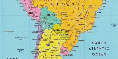 Kart Guyana Cənubi Amerika 